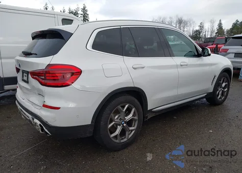 2021 BMW X3 xDrive30I z USA, uszkodzony, nr VIN 5UXTY5C07M9G40286